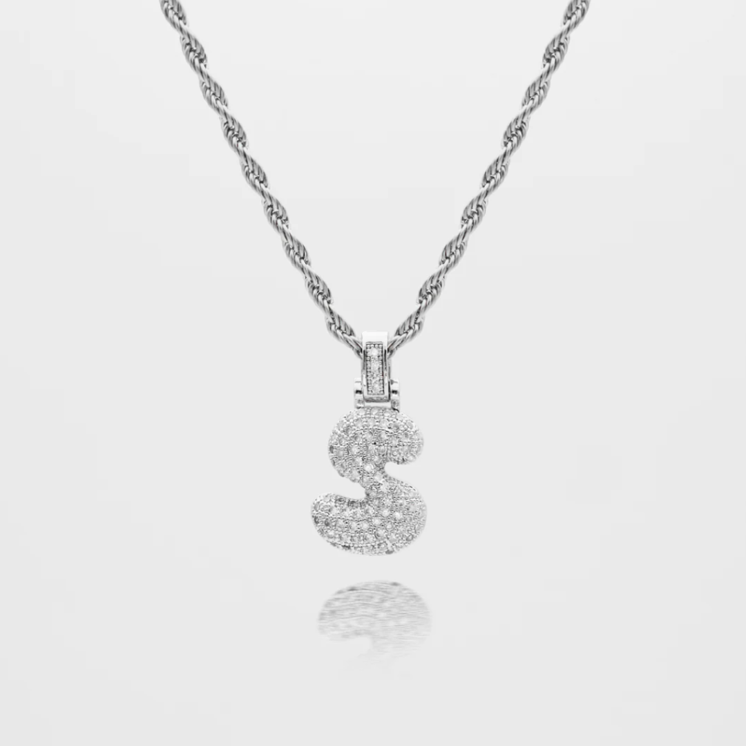 ICY Bubble Initial Necklace