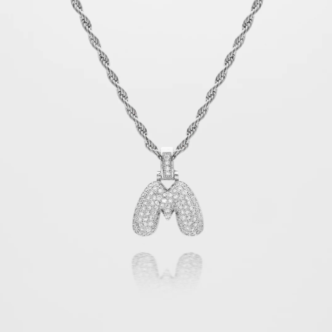 ICY Bubble Initial Necklace